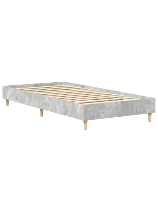 Sängynrunko ei patjaa betoni harmaa 75x190 cm suunniteltu puu