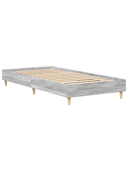 Sängynrunko ei patjaa harmaa sonoma 75x190 cm suunniteltu puu