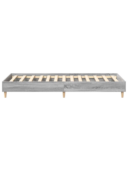 Sängynrunko ei patjaa harmaa sonoma 75x190 cm suunniteltu puu
