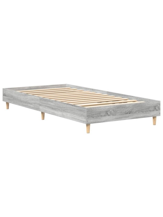 Sängynrunko ei patjaa harmaa sonoma 75x190 cm suunniteltu puu