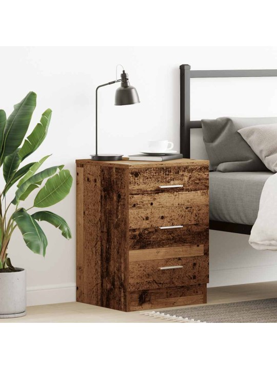 Yöpöytäkaappi old wood 38x35x55 cm engineered wood
