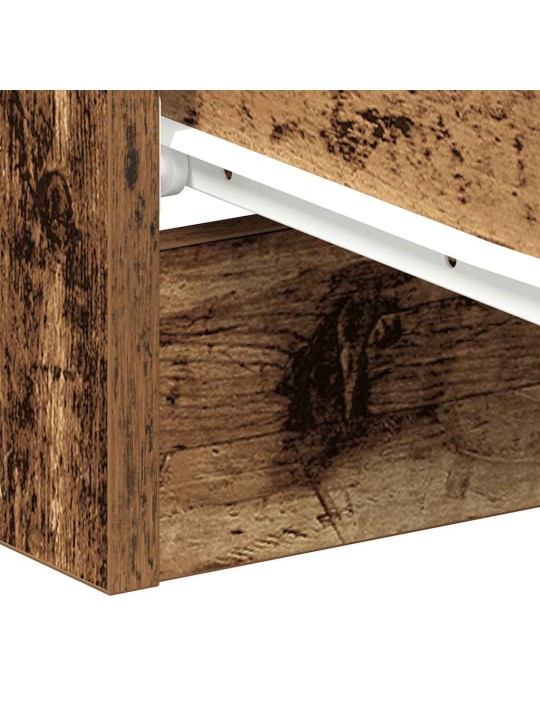 Yöpöytäkaappi old wood 38x35x55 cm engineered wood