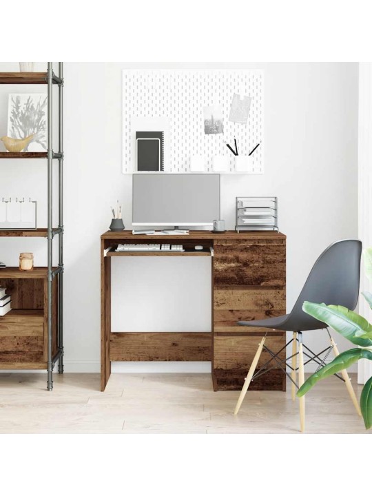 Työpöytä old wood 90x45x76 cm engineered wood