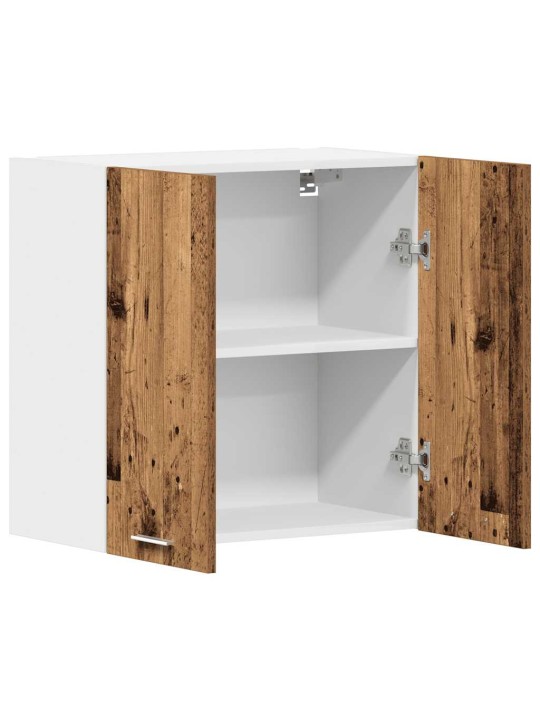 Keittiön seinäkaappi vanha puu 60x31x60 cm suunniteltu puu