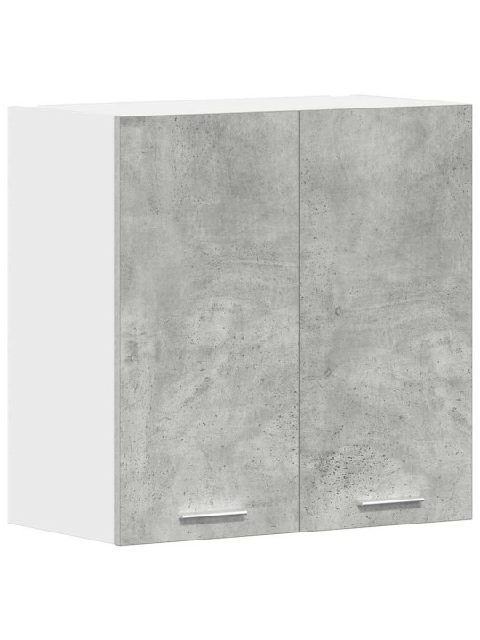 Keittiön seinäkaappi betonin harmaa 60x31x60 cm tekninen puu