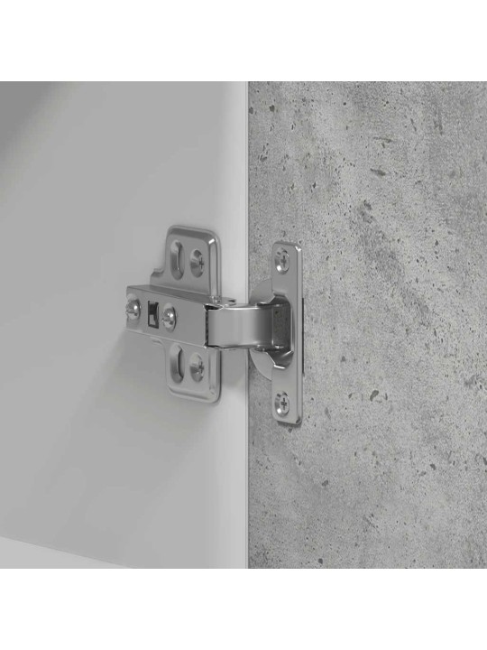 Keittiön seinäkaappi betonin harmaa 60x31x60 cm tekninen puu