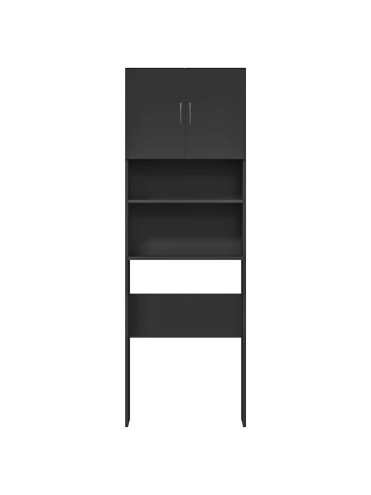Pesukonekaappi musta 64x24x190 cm tekninen puu