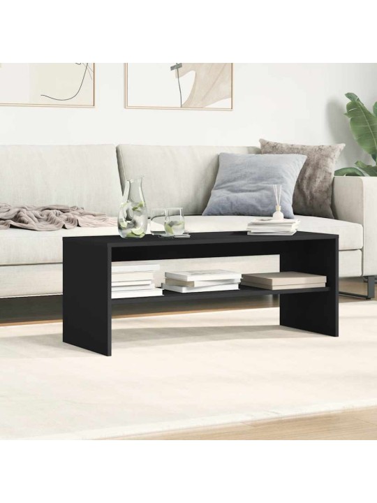 Tv-taso musta 100x40x40 cm lastulevy