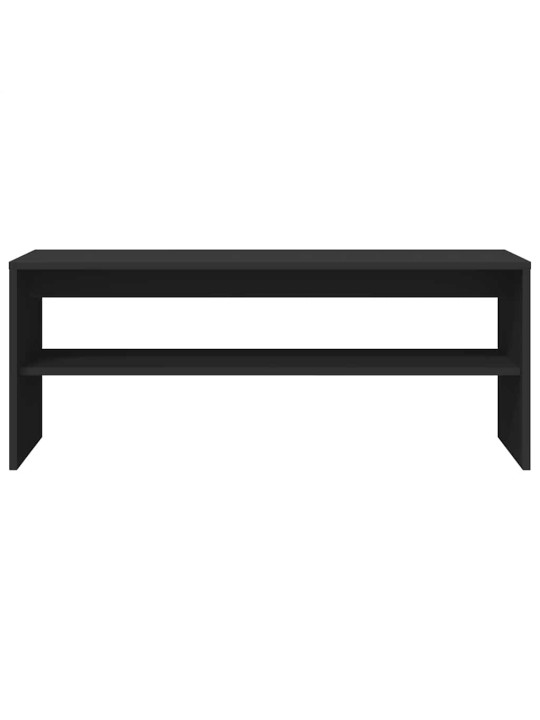 Tv-taso musta 100x40x40 cm lastulevy