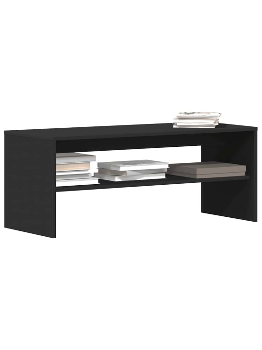 Tv-taso musta 100x40x40 cm lastulevy