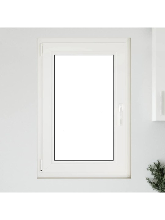 Kellari-ikkuna "RISOR" 60x100 cm kallistus-/kääntymisovi DIN vasenkätinen valkoinen