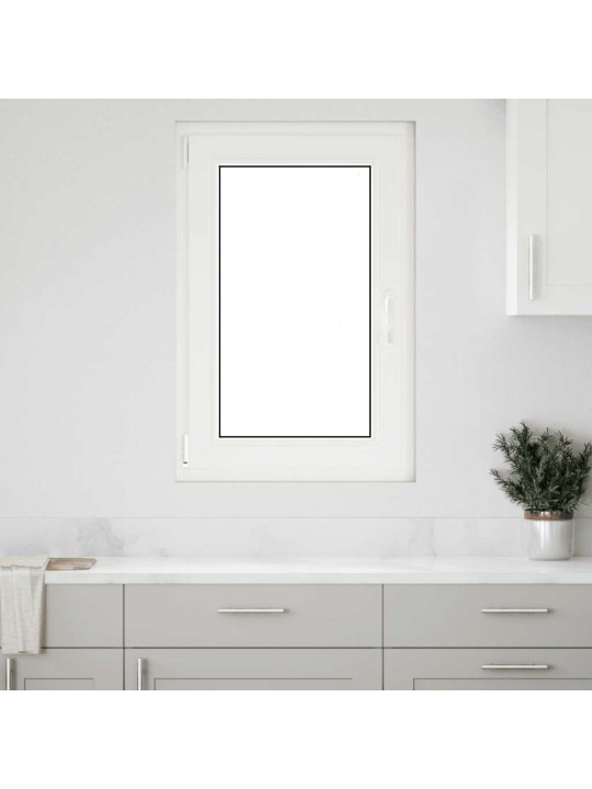 Kellari-ikkuna "RISOR" 60x100 cm kallistus-/kääntymisovi DIN vasenkätinen valkoinen