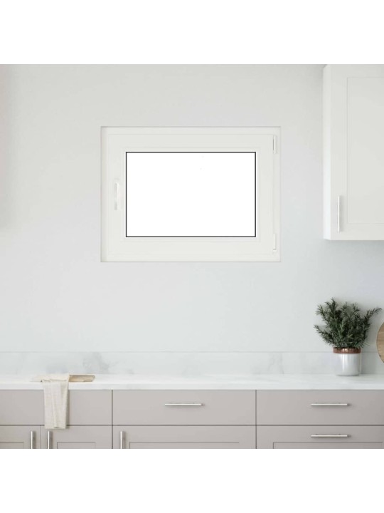 Kellari-ikkuna "RISOR" 80x50 cm kallistus-/kääntymisovi DIN oikealle valkoinen