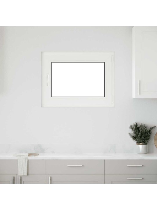 Kellari-ikkuna "RISOR" 80x70 cm kallistus-/kääntymisovi DIN oikealle valkoinen