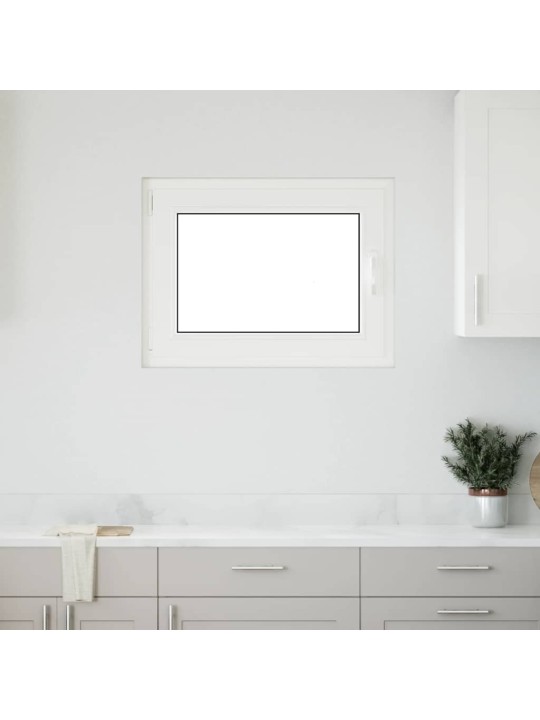 Kellari-ikkuna "RISOR" 80x70 cm kallistus-/kääntymisovi DIN vasenkätinen valkoinen