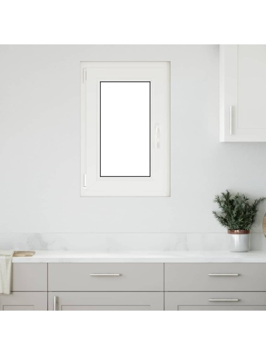 Kellari-ikkuna "RISOR" 50x75 cm kallistus- ja käänntöovi DIN vasenkätinen valkoinen