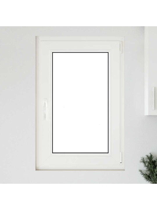 Kellari-ikkuna "RISOR" 60x100 cm kallistus-/kääntymisovi DIN oikealle valkoinen