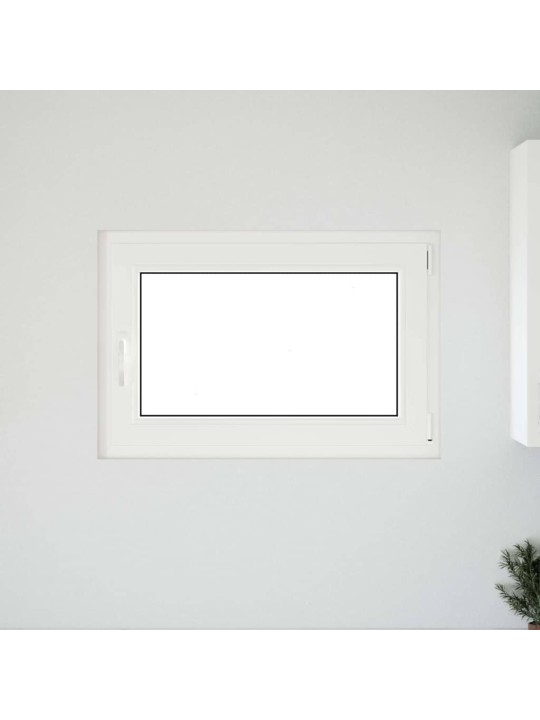 Kellari-ikkuna "RISOR" 90x50 cm kallistus- ja käänntöovi DIN oikealle valkoinen