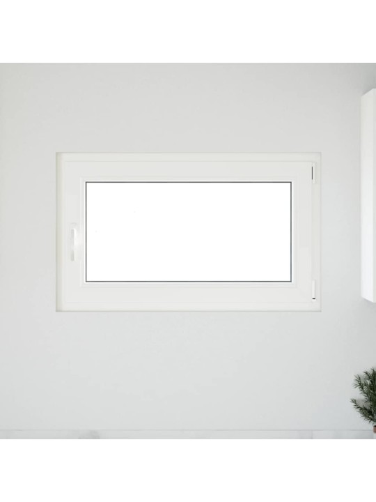Kellari-ikkuna "RISOR" 100x70 cm kallistus-/kääntymisovi DIN oikealle valkoinen