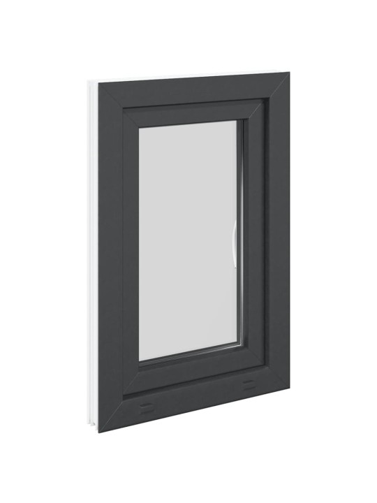 Kellari-ikkuna "RISOR" 50x75 cm kallistus-/kääntymisovi DIN oikealle antrasiitti