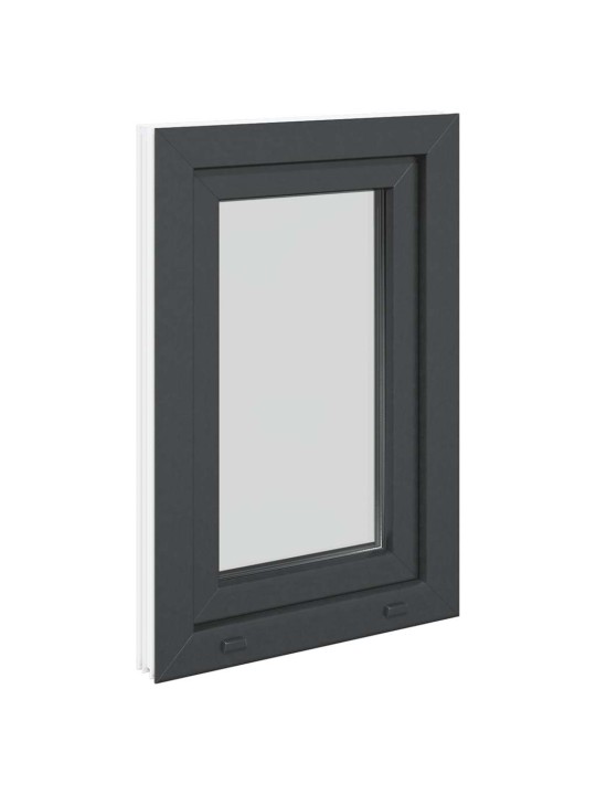 Kellari-ikkuna "RISOR" 50x75 cm kallistus-/kääntymisovi DIN vasen antrasiitti