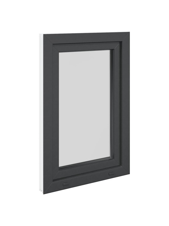 Kellari-ikkuna "RISOR" 60x80 cm kallistus-/kääntymisovi DIN vasen antrasiitti