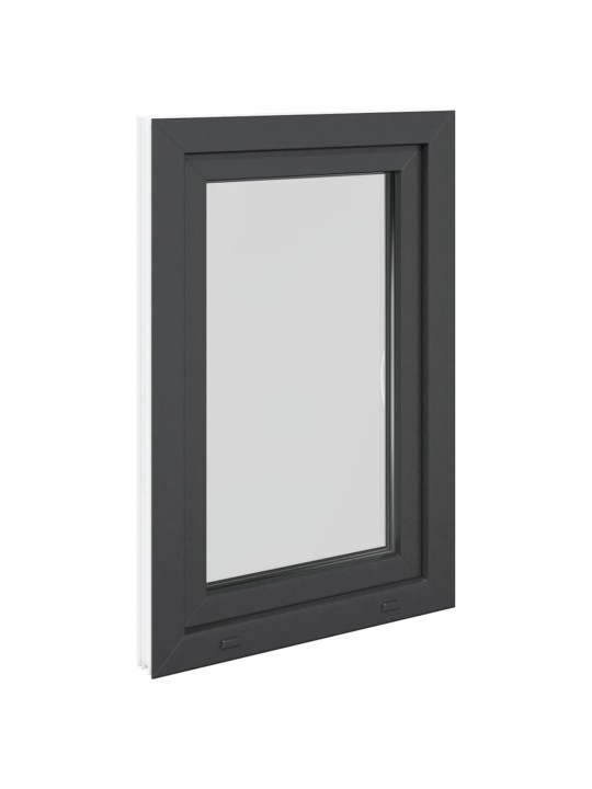 Kellari-ikkuna "RISOR" 60x100 cm kallistus-/kääntymisovi DIN oikealle antrasiitti