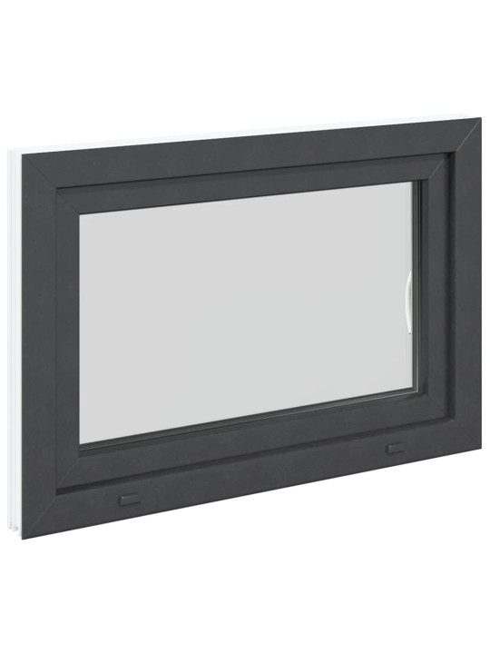Kellari-ikkuna "RISOR" 90x50 cm kallistus-/kääntymisovi DIN oikealle antrasiitti