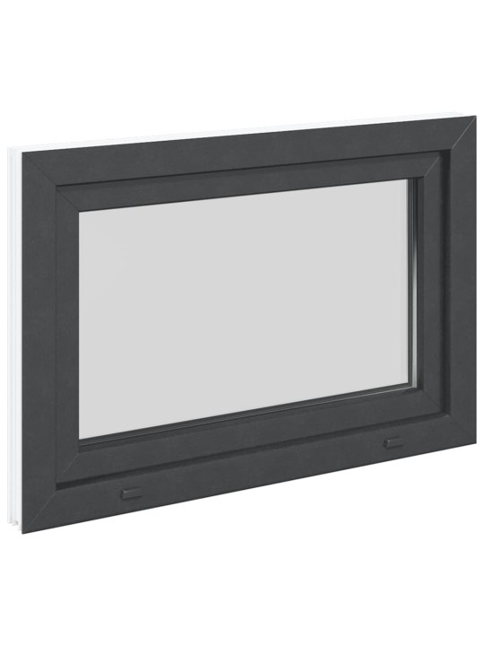 Kellari-ikkuna "RISOR" 90x70 cm kallistus-/kääntymisovi DIN vasen antrasiitti