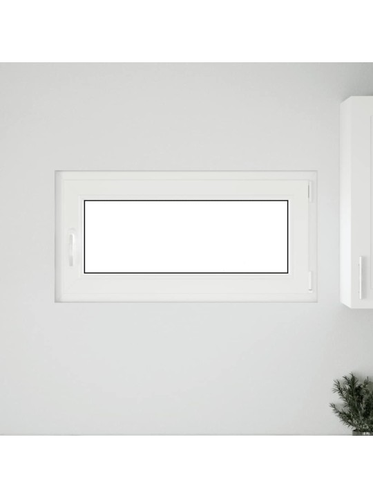 Kellari-ikkuna "RISOR" 100x50 cm kallistus-/kääntymisovi DIN oikealle antrasiitti