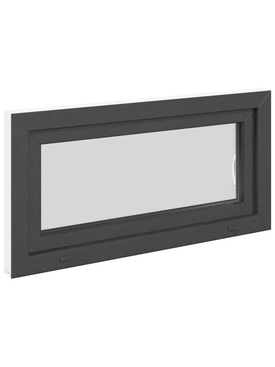Kellari-ikkuna "RISOR" 100x50 cm kallistus-/kääntymisovi DIN oikealle antrasiitti