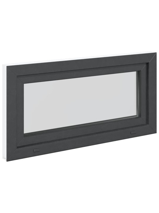 Kellari-ikkuna "RISOR" 100x50 cm kallistus-/kääntymisovi DIN vasen antrasiitti