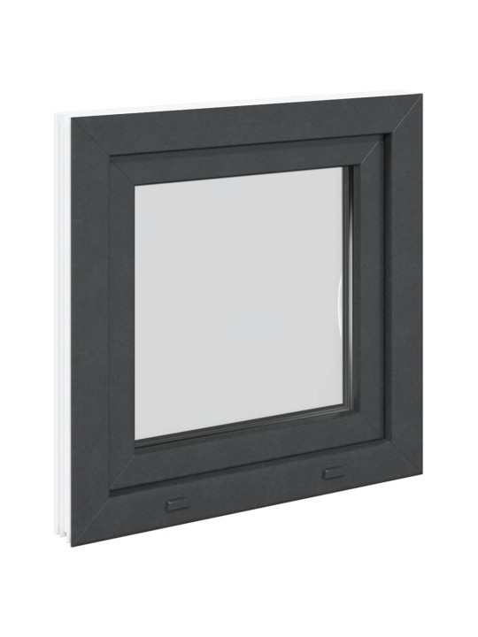 Kellari-ikkuna "RISOR" 50x50 cm kallistus-/kääntymisovi DIN oikealle antrasiitti