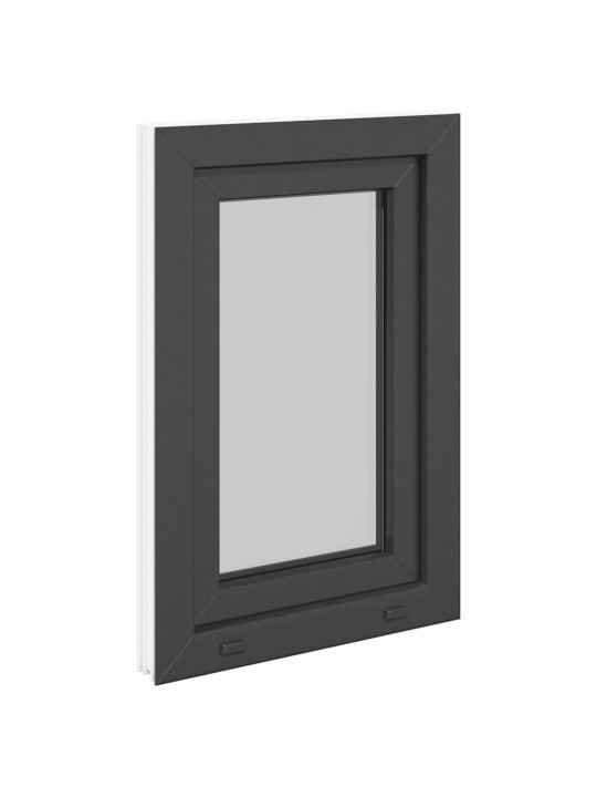 Kellari-ikkuna "RISOR" 50x75 cm kallistus-/kääntymisovi DIN vasen antrasiitti