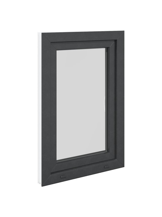 Kellari-ikkuna "RISOR" 60x80 cm kallistus-/kääntymisovi DIN vasen antrasiitti