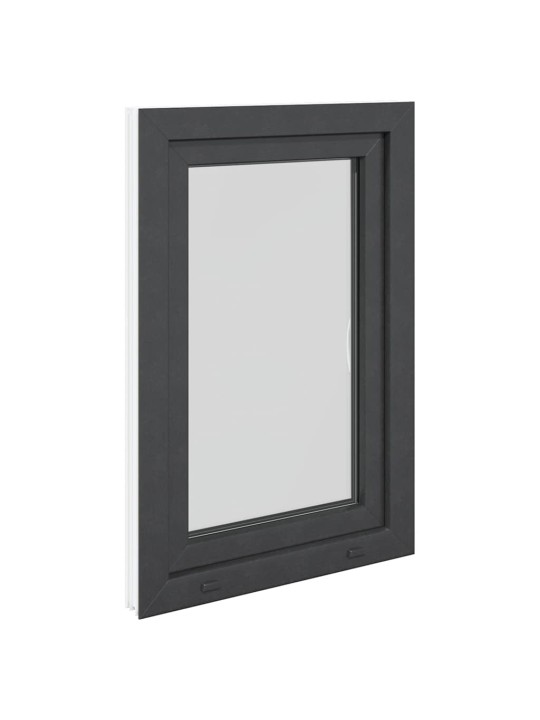 Kellari-ikkuna "RISOR" 60x100 cm kallistus-/kääntymisovi DIN oikealle antrasiitti