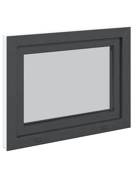 Kellari-ikkuna "RISOR" 80x50 cm kallistus-/kääntymisovi DIN oikealle antrasiitti