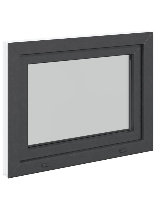Kellari-ikkuna "RISOR" 80x70 cm kallistus-/kääntymisovi DIN oikealle antrasiitti