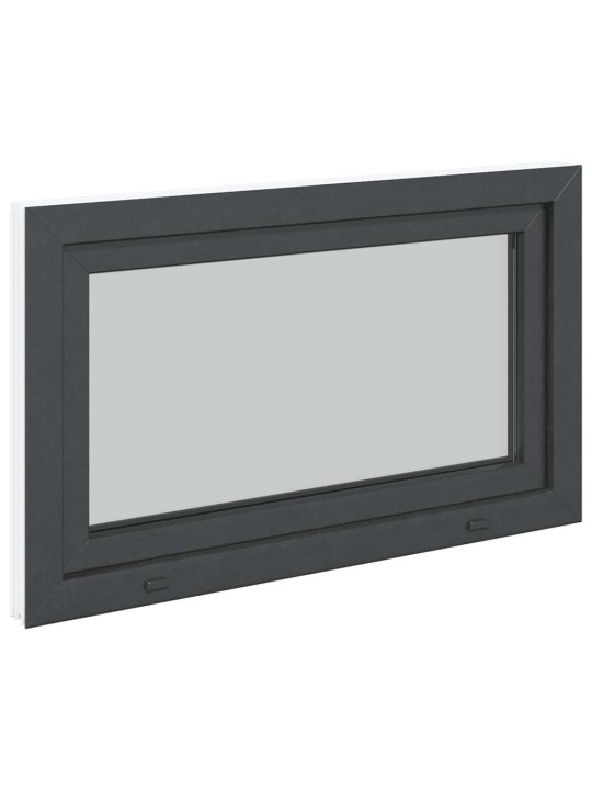 Kellari-ikkuna "RISOR" 100x50 cm kallistus-/kääntymisovi DIN oikealle antrasiitti