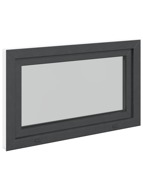 Kellari-ikkuna "RISOR" 100x60 cm kallistus-/kääntymisovi DIN oikealle antrasiitti