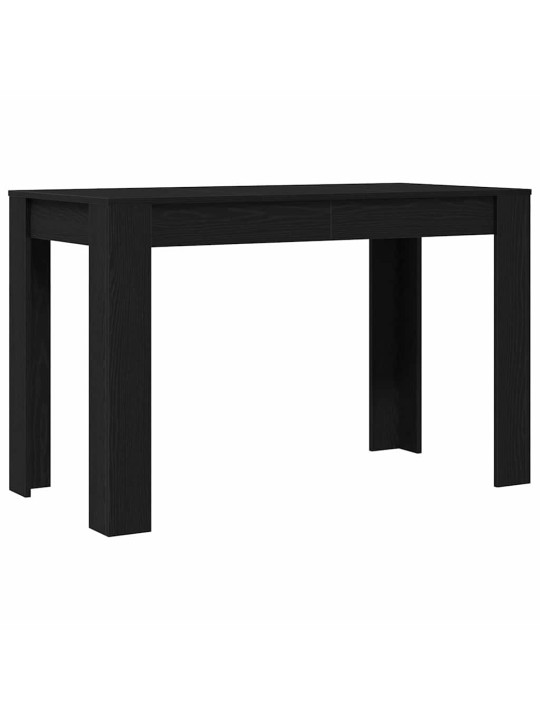 Ruokapöytä musta tammi 120x60x76 cm tekninen puu