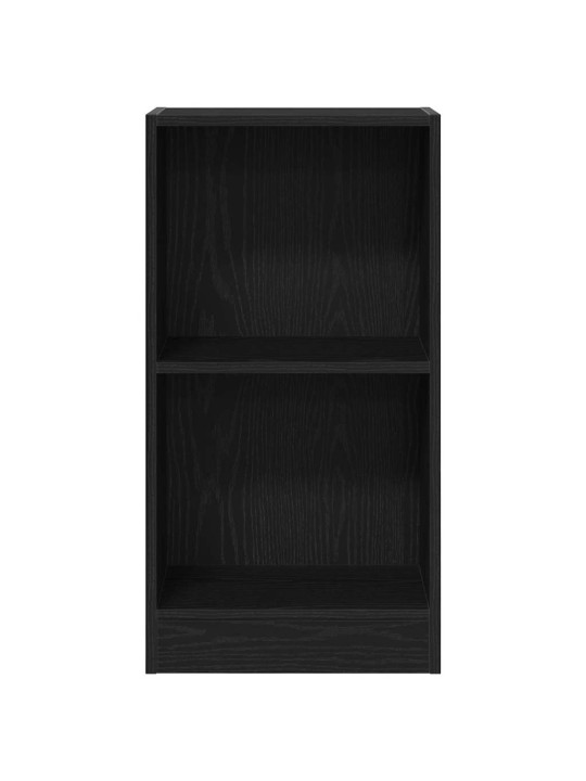 Kirjahylly musta tammi 40x24x76 cm tekninen puu