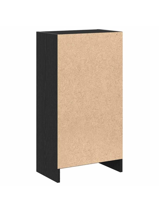 Kirjahylly musta tammi 40x24x76 cm tekninen puu