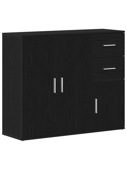 Senkki musta tammi 91x29,5x75 cm tekninen puu