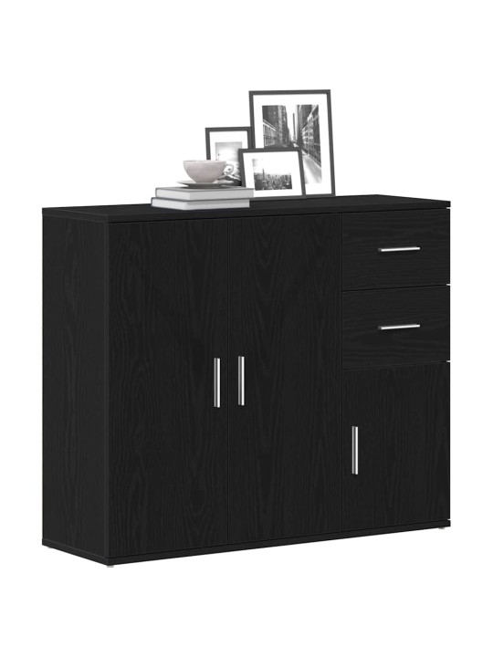 Senkki musta tammi 91x29,5x75 cm tekninen puu