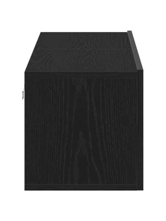 TV-taso musta tammi 120x30x30,5 cm tekninen puu