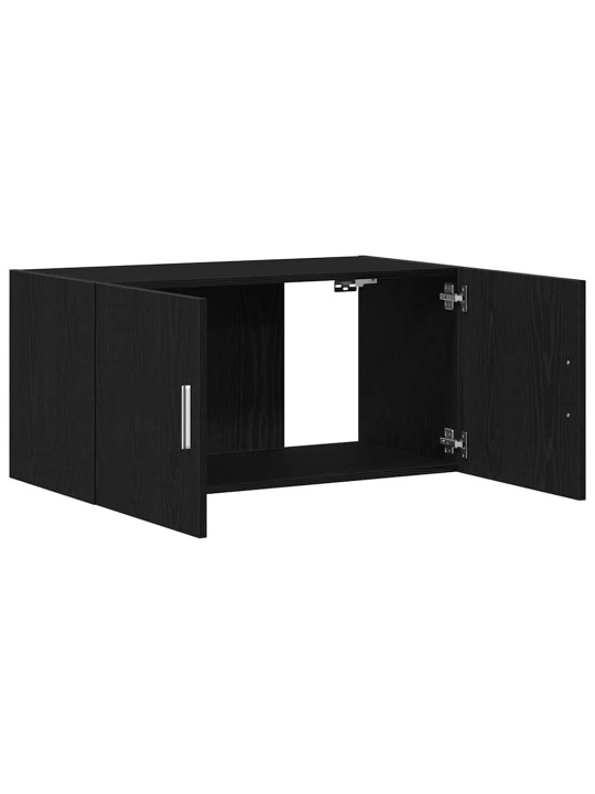 Tv-seinäkaappi musta tammi 80x39x40 cm tekninen puu