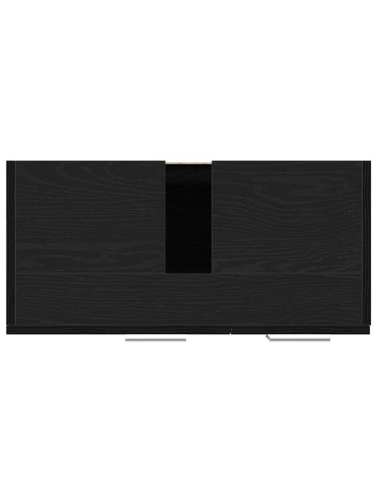 Allaskaappi musta tammi 63x30x54 cm tekninen puu