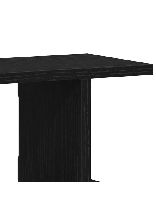 Seinähyllyt 2 kpl musta tammi 90x18x20 cm tekninen puu