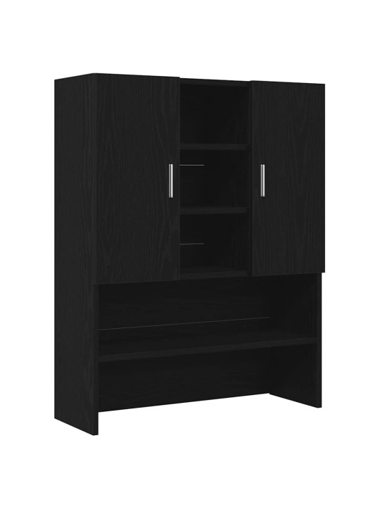 Pesukonekaappi musta tammi 70,5x25,5x90 cm
